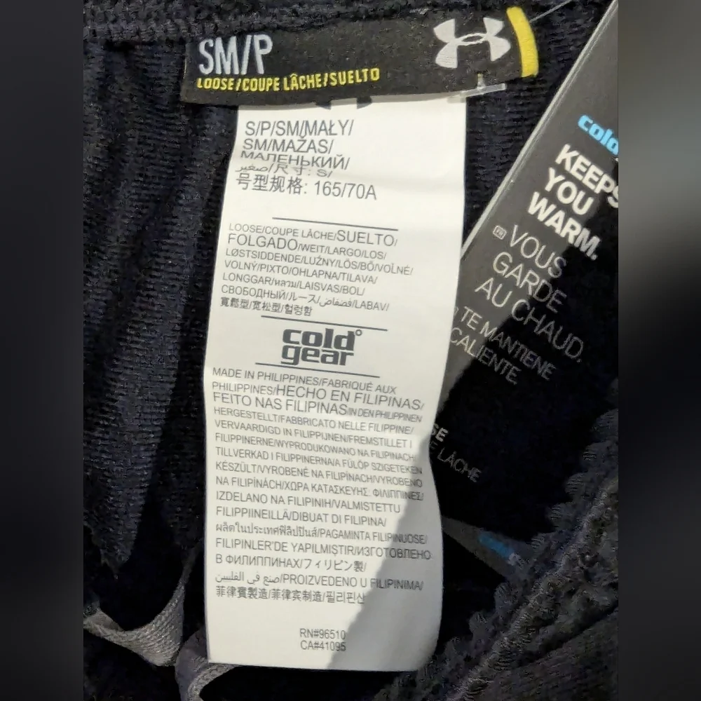 Under Armour ColdGear Tapered Athletic Pants, Black Mens Size Small New! - Picture 4 of 14